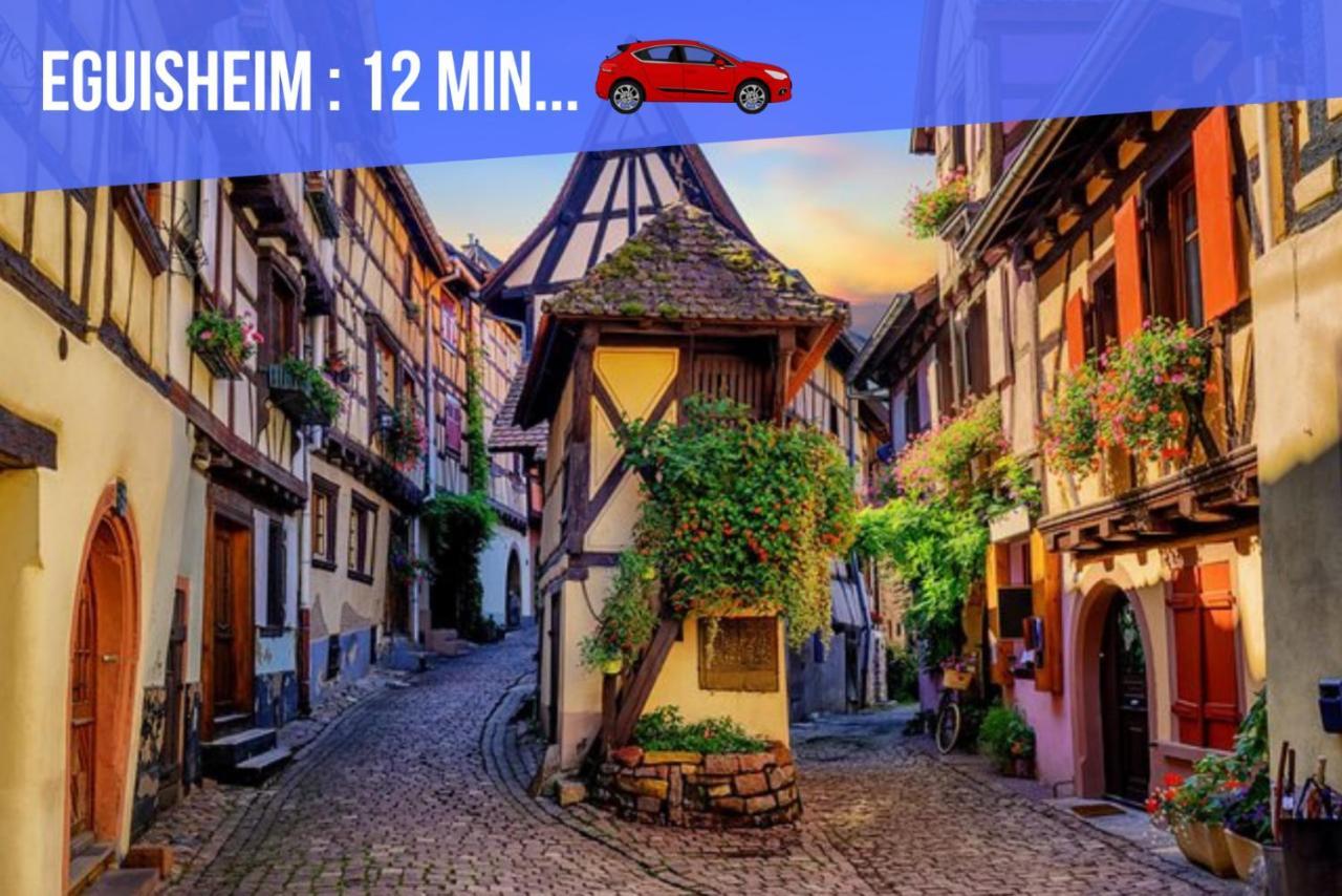 Le Red St Leon : Lit Queen Size * Wifi * Ideal Couple Кольмар Екстер'єр фото
